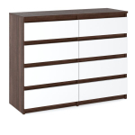 Stalčių Komoda Wenge White 120Cm