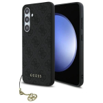 Guess GUHCS24FEGF4GGR S24 FE S721  szary|grey hardcase 4G Charms Collection
