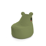 Sėdmai&scaron;is Qubo Teddy Gooseberry POP FIT i&scaron; mink&scaron;to teddy audinio, kompakti&scaron;kas POP FIT dizainas, patogi ne&scaron;imo rankena