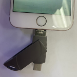 USB laikmena 64GB-1TB Atmintukas iPhone/iPad, USB 3.0, Type-C.,  Juoda