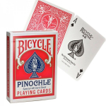 Bicycle Pinochle Standard Žaidimų Kortos (Raudonos)