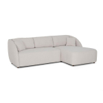 De&scaron;ininė kampinė sofa Home4You Valery PN, pilka