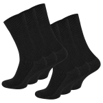 100% Medvilninės kojinės, Clark Crown&reg;, juodas (6 poros)