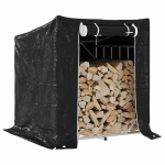 Stovas malkoms su apdangalu nuo lietaus, 100,5x80,5x110,5cm