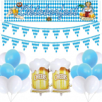 "Oktoberfest" dekoracijų rinkinys 52 balionai ir 10 m vėliava