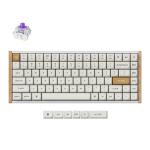 Belaidė žaidimų klaviatūra Keychron K2 HE Special Edition Wireless K2H-Q1 Gateron Double-Rail Magnetic Nebula, Anglų (US), balta sp., 75%