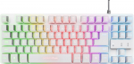 Trust klaviatūra GXT 833W Thado, USB, RGB LED, 87 klavi&scaron;ai, 1.5 m laidas, baltas, mechaninė