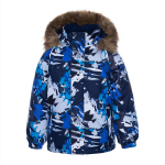 Huppa Berniukų žieminė striukė MARINEL, navy pattern