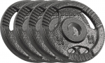 Ketaus svarmenys 4x2.5kg, 51mm skylė, su rankenomis