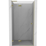Du&scaron;o durys Mexen Lunar L, kairė, 70 cm, transparent/gold