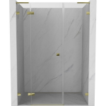 Du&scaron;o durys Mexen Lunar L, kairė, 140 cm, transparent/gold