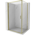 Du&scaron;o kabina Mexen Exo, varstomos durys, 80 x 70 cm, transparent/gold