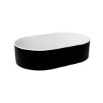 Praustuvas Besco Lova Black&White Matt, 34 x 53 cm