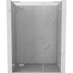 Du&scaron;o durys Mexen Lunar L, kairė, 120 cm, transparent/brushed nickel
