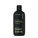 Atkuriamasis &scaron;ampūnas ir kondicionierius Attitude Super Leaves 2in1 Matcha & Bergamot vyrams, 415 ml