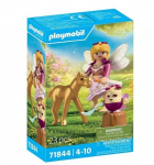 PLAYMOBIL - Golden Unicorn Foal with Fairy (71844)