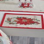 Textile Idea stalo servetėlė Raudonoji puansetija, 4 vnt.