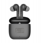 AIWA stereo belaidės ausinės, juodos, AIWA stereo bezvada austiņas, melnas