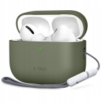 Tech-protect silikoninis dėklas Apple Airpods Pro 3, alyvuogių žalias