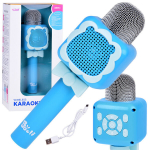 Belaidis mikrofonas vaikams su Bluetooth, mėlynas