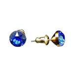 Auskarai moterims DiamondSky &bdquo;Classic (Sapphire)&ldquo; su Swarovski kristalais