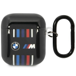 BMW BMA222SWTK AirPods 1/2 dangtelis juodas/juodas Kelių spalvų linijos