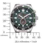 Citizen AT2561-81X vyri&scaron;kas laikrodis su žaliu ciferblatu 100 m