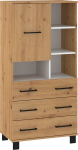 Vitrina Meblocross 1D3SP, ruda