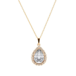 Kaklo papuo&scaron;alas moterims DiamondSky Celestial Drop su Swarovski kristalais