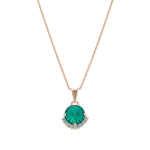 Kaklo papuo&scaron;alas moterims Diamond Sky "Clarice V (Emerald)" su Preciosa&trade; kristalais, Golden