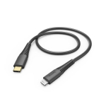 Hama 00183308 Greito įkrovimo USB-C į Lightning laidas, 1.5 m, Juoda