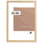 Nuotraukų rėmelis LUCA 21x30 cm &scaron;viesiai rudos ąžuolo spalvos MDF vertikali horizontali