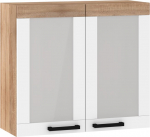 Vir&scaron;utinė spintelė Meblocross Rodos ROD-19 W80-PN, sonoma &scaron;viesi/balta