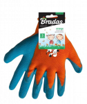 Apsauginės darbo pir&scaron;tinės Bradas ORANGE, 4 dydis, 6 vnt.