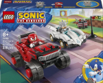 77118 LEGO&reg; Sonic the Hedgehog&trade; Silver automobilis prie&scaron; Knuckles sunkvežimį monstrą