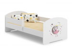 Vaiki&scaron;ka lova Luk su čiužiniu ir apsaugine tvorele 164 cm x 85 cm x 63 cm Sleeping princess