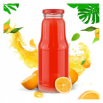 Fruit stiklinis butelis sultims, sirupams, 300ml