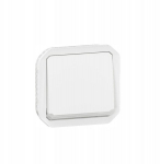 Legrand Plexo 55 dviejų polių jungiklis, 10 Ax, 250v Ac, baltas