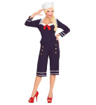 &bdquo;50-ųjų PIN UP JŪRINININKO MERGINA&ldquo; (mar&scaron;kinėliai, kelnės, kepurė)