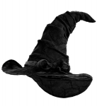 SUEDELOOK WIZARD/WITCH HAT black color