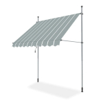 Balkono markizė EASY, 250x130 cm, Grey/White