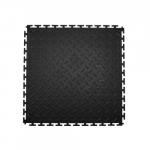 Garažo grindų plytelės, 513x513x5 mm, juoda, PVC