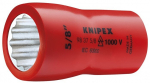Knipex 98 37 5/16 Lizdinis raktas 3/8 colio, 12-kampis