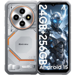 Telefonas Blackview Fort 2 6.56" 24GB+256GB 5000mAh 16MP AI Android 15 NFC Dual SIM GPS - Balta