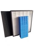 Sharp UA-HG30E-B filtrų rinkinys HEPA anglies drėkintuvo pakaitiniai filtrai UZ-HG3HF UZ-HG3DF UZ-HG3MF Zeyxo FA47