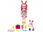 Enchantimals rinkinys "Automobilis su lėle Bunny Bree ir priedais"