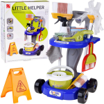 Vaiki&scaron;kas valymo rinkinys &ndash; vežimėlis su aksesuarais ir dulkių siurbliu