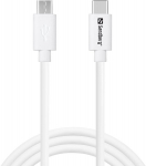 Laidas Sandberg USB-C į MicroUSB įkrovimo laidas 1 m greitas įkrovimas baltas