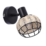 Sieninė lempa Candellux Juicy juoda 1x40W E14