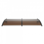 Langų durų stogelis 203x102 cm rudas polikarbonatas lauko